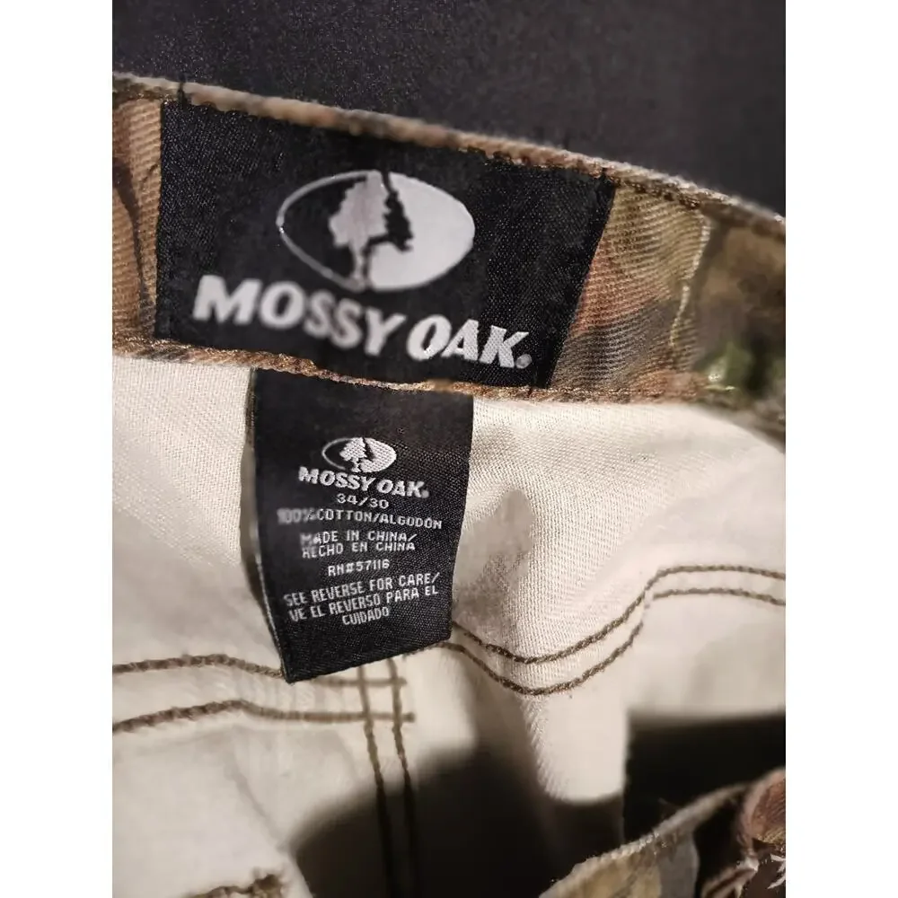 Mossy Oak Infinity Camo Pants Mens 34/30 Camouflage Jeans Retro Hunting